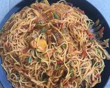 A picture of step 1 of Spagetti jollof🍝🍜.