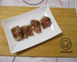 Baconba 🥓 Tekert 🌀 Csirkemáj 🐔💥 recept fázis 4 fotója