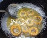 A picture of step 3 of Red Onion Ring Fritters.