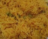 A picture of step 3 of Matar pulao.
