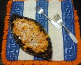 A picture of step 4 of Cheesey pasta fusilli.
