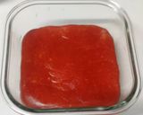 A picture of step 6 of Tricolour burfi.