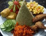 Foto langkah ke 7 dari resep Nasi Uduk Ijo (Bayam).