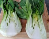 Foto del paso 1 de la receta: Pak Choi gratinado con gambas