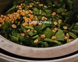 A picture of step 2 of Radish Leaves Curry (Mulyachi Patal Bhaji).