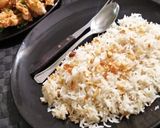 A picture of step 10 of Garlic rice.