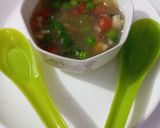 A picture of step 5 of Mix veg soup.
