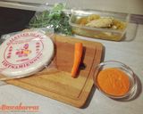 Foto del paso 5 de la receta: Rollitos (obleas de arroz) de pechuga en escabeche con salsa romescu