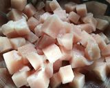 A picture of step 1 of Creamy Dijon-Tarragon Chicken & Potato Sauté with Black Eyed Pea Flour.