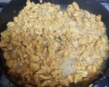 A picture of step 3 of Mexican chicken Quesadilla.