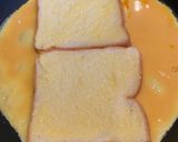 รูปขั้นตอนการทำที่ 5 ของ [อาหารเช้า] ขนมปังไข่แซนวิชแฮมเบคอน