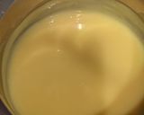 A picture of step 6 of Gajar Halwa with vanilla custard mousse.