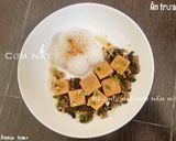 Hình bước làm 2 của món Đậu hũ khô kho nấm mỡ - ăn dặm