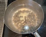 A picture of step 3 of Taiwanese milky bubble tea (iced or hot).