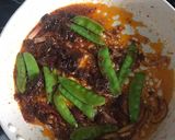 A picture of step 2 of Sticky and Spicy Pork Belly with Lemon, Thyme and Red Onion Basmati Rice.