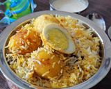 A picture of step 10 of Kolkata style egg biryani.
