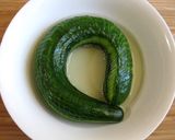 A picture of step 5 of Cucumber Snake.