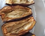 Une image de l'étape 3 de Aubergines au four farcies à la sauce tomates /escalope / mozza.