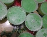 Foto langkah ke 7 dari resep Puding Buah Kaca Melon Serut.
