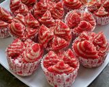 Gambar langkah 6 resipi Apam Mekar Red Velvet.