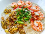 ข้าวต้มกุ้ง+เนื้อหอยลายปรุงรส