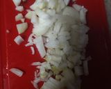 Foto del paso 1 de la receta: Arroz frito con paty de pollo