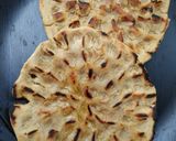 A picture of step 8 of Khoba Roti with Gatta Curry.