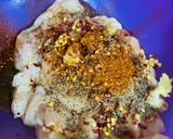 A picture of step 1 of Dragon Chicken.