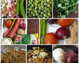 A picture of step 7 of Chowmein/ Hakka noodles.