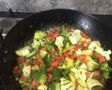 A picture of step 2 of Mix Vegetables.