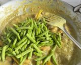 Gambar langkah 7 resipi Rendang Kacang Panjang & Hati Pedal Ayam.
