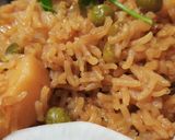 A picture of step 11 of Mater pulao.