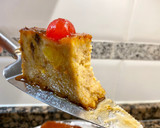 Foto del paso 22 de la receta: Pudding de bizcocho con melocotón en almíbar