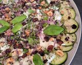 Une image de l'étape 1 de Carpaccio de courgettes, burrata fondante & pesto frais.