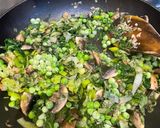 A picture of step 3 of Feta and greens frittata.