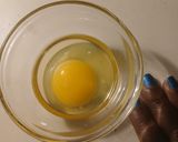 A picture of step 2 of VashBake Open Face Sunny Side Up.