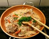 รูปขั้นตอนการทำที่ 4 ของ Beef stroganoff แบบยุโรป