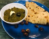 A picture of step 3 of Sarson ka saag.