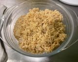 A picture of step 5 of Brown Rice with Vegetable Broth and Parsley.