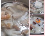 Hình bước làm 3 của món CHÁO huyết-da heo cuộn
