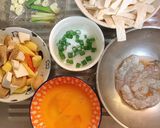 蝦仁杏鮑菇麵的食譜步驟1照片