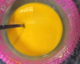 A picture of step 1 of Custard Karachi halwa.