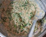A picture of step 2 of Oats Methi Chilla.