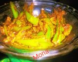 चटपटी हरी मिर्च की सब्जी (Chatpati hari Mirch ki sabzi recipe in Hindi) रेसिपी चरण 6 फोटो
