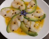 Une image de l'étape 6 de Avocat et St Jacques vinaigrette au fruit de la passion.