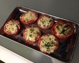 Une image de l'étape 6 de Tomates aux épices, persil et parmesan.