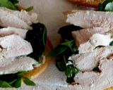 A picture of step 3 of My Chicken & Bacon Sandwich 😍#Lunch #2Flavours.