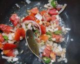 A picture of step 1 of Lasooni palak.