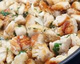 Fokhagymás, szaftos csirkemell recept fázis 3 fotója