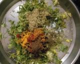 A picture of step 1 of Coriander paratha.